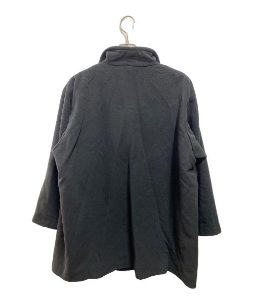 ISSEY MIYAKE（イッセイミヤケ）ISSEY MIYAKE (イッセイミヤケ) ウールカシミヤコート ブラック サイズ:3の古着・服飾アイテム
