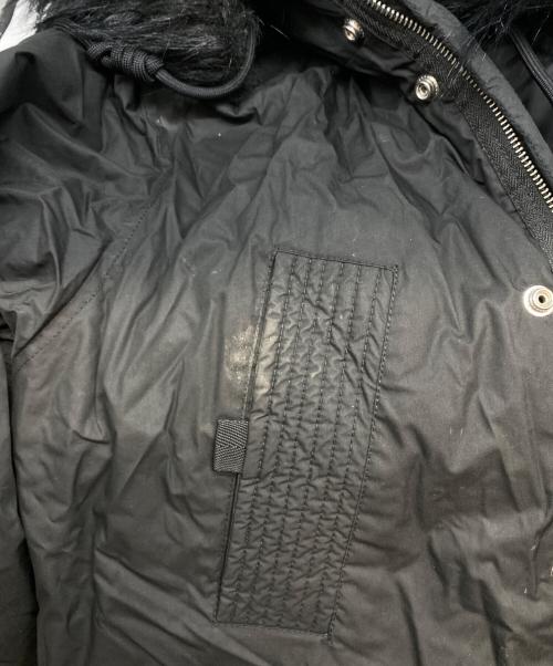 DIESEL（ディーゼル）DIESEL (ディーゼル) フェイクファー付モッズコート ブラック サイズ:Мの古着・服飾アイテム