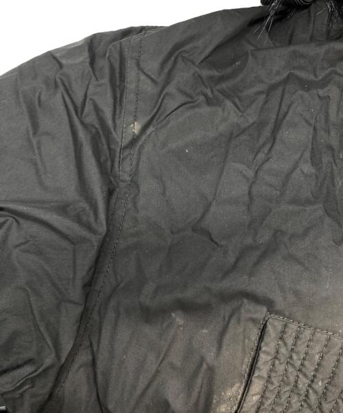 DIESEL（ディーゼル）DIESEL (ディーゼル) フェイクファー付モッズコート ブラック サイズ:Мの古着・服飾アイテム