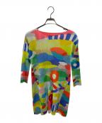 PLEATS PLEASEプリーツプリーズ）の古着「総柄プリーツワンピース」｜マルチカラー