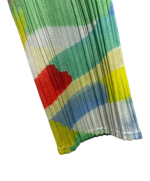 PLEATS PLEASE（プリーツプリーズ）PLEATS PLEASE (プリーツプリーズ) 総柄プリーツワンピース マルチカラー サイズ:3の古着・服飾アイテム