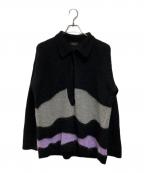 sodukスドーク）の古着「drawing knit」｜ブラック