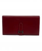 HERMESエルメス）の古着「長財布」｜レッド