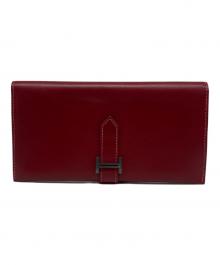 HERMES（エルメス）の古着「長財布」｜レッド
