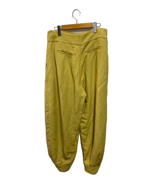 rachel comey（レイチェルコーミー）RACHEL COMEY  (レイチェルコーミー) リネン混バルーンパンツ イエロー サイズ:8の古着・服飾アイテム