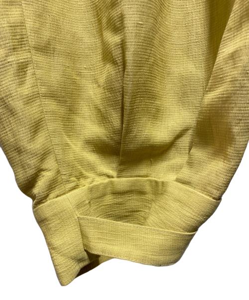 rachel comey（レイチェルコーミー）RACHEL COMEY  (レイチェルコーミー) リネン混バルーンパンツ イエロー サイズ:8の古着・服飾アイテム