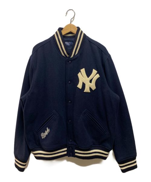 POLO RALPH LAUREN（ポロ・ラルフローレン）POLO RALPH LAUREN (ポロ・ラルフローレン) MLB (エムエルビー) ヤンキーススタジアムジャケット ネイビー サイズ:XXLの古着・服飾アイテム