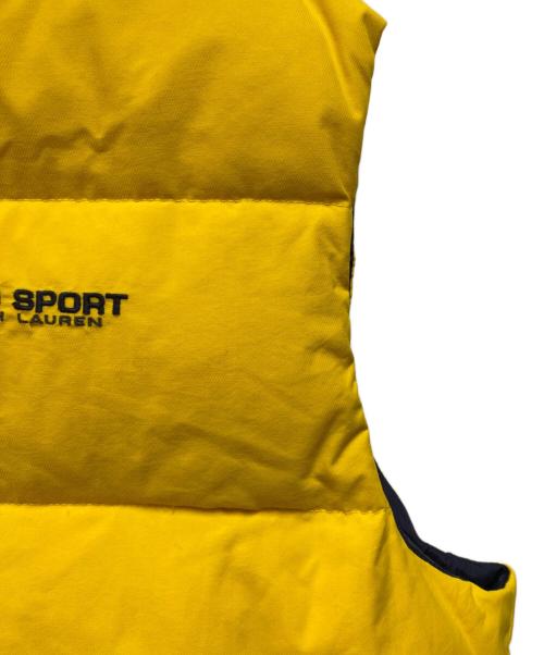 POLO SPORT（ポロスポーツ）POLO SPORT (ポロスポーツ) 90sダウンベスト イエロー サイズ:XLの古着・服飾アイテム