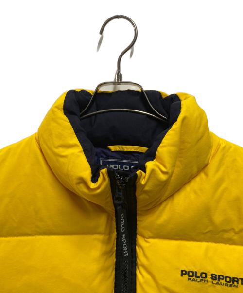 POLO SPORT（ポロスポーツ）POLO SPORT (ポロスポーツ) 90sダウンベスト イエロー サイズ:XLの古着・服飾アイテム