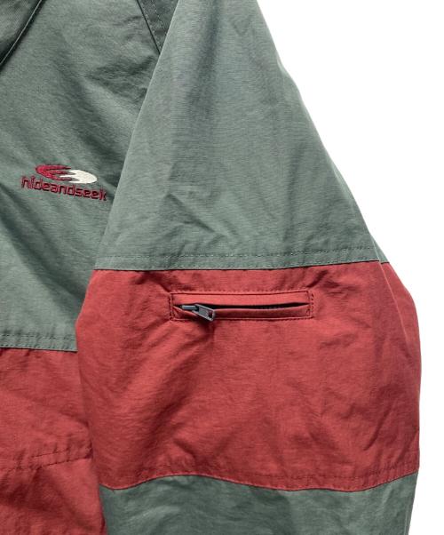 HIDE AND SEEK（ハイドアンドシーク）HIDE AND SEEK (ハイドアンドシーク) Nylon Zip Jacket グリーン サイズ:Lの古着・服飾アイテム