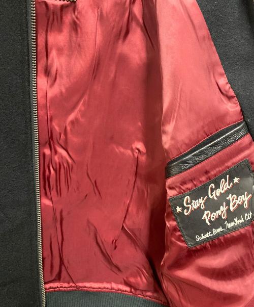 Schott（ショット）Schott (ショット) スタジャン ブラック サイズ:Mの古着・服飾アイテム