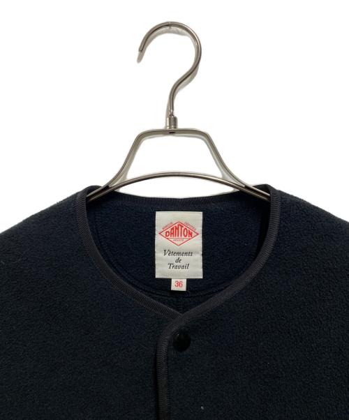 DANTON（ダントン）DANTON (ダントン) ノーカラーフリースジャケット ブラック サイズ:Sの古着・服飾アイテム