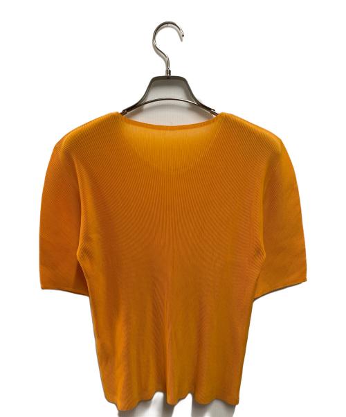 PLEATS PLEASE（プリーツプリーズ）PLEATS PLEASE (プリーツプリーズ) プリーツカットソー オレンジ サイズ:3の古着・服飾アイテム