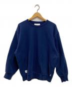 WTAPSダブルタップス）の古着「BLANK CREW NECK COPO」｜ネイビー