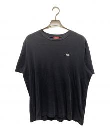 DIESEL（ディーゼル）の古着「ロゴ刺繍Tシャツ」｜ブラック
