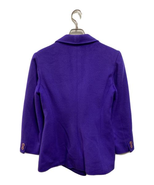 GUCCI（グッチ）GUCCI (グッチ) ダブルブレストジャケット パープル サイズ:38の古着・服飾アイテム
