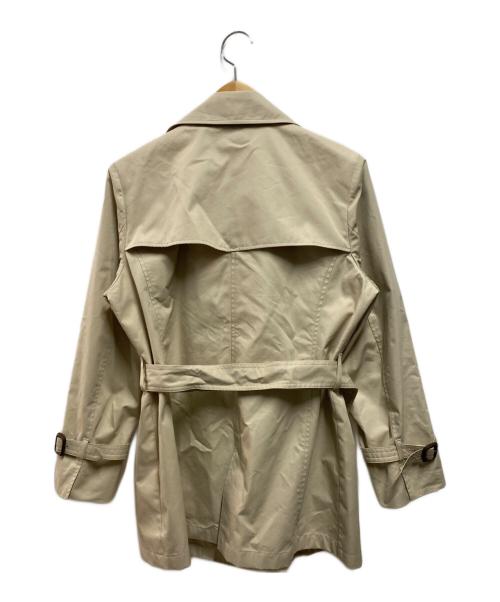 23区（ニジュウサンク）23区 (ニジュウサンク) コットンポリエステルギャバジン ショート トレンチコート ベージュ サイズ:38の古着・服飾アイテム
