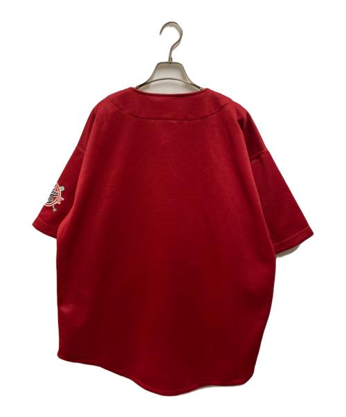 FUBU（フブ）FUBU (フブ) ベースボールゲームシャツ レッド サイズ:Mの古着・服飾アイテム