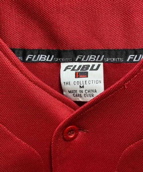 FUBU（フブ）FUBU (フブ) ベースボールゲームシャツ レッド サイズ:Mの古着・服飾アイテム