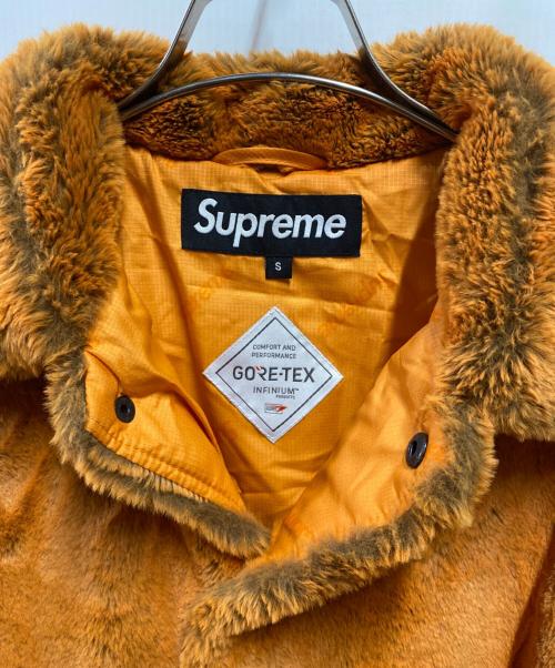 SUPREME（シュプリーム）Supreme (シュプリーム) 2-tone faux fur shop coat オレンジ サイズ:Ｓの古着・服飾アイテム