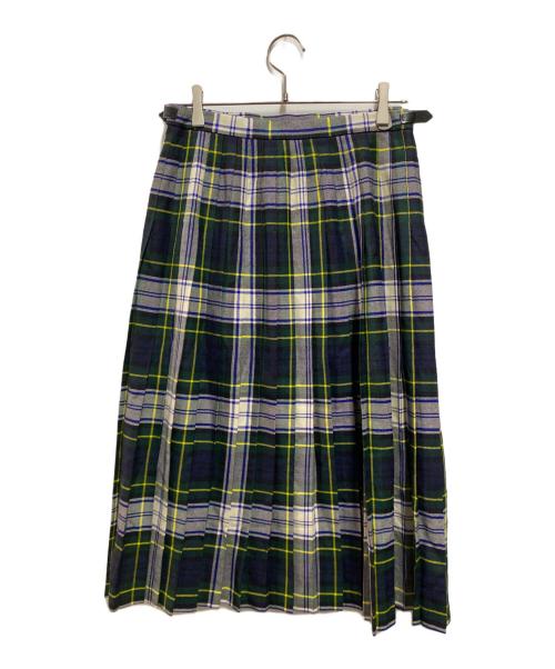 O'NEIL OF DUBLIN（オニールオブダブリン）O'NEIL OF DUBLIN (オニールオブダブリン) チェックラップスカート グリーン サイズ:14の古着・服飾アイテム