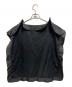 MM6 Maison Margiela (エムエムシックス メゾンマルジェラ) フリルノースリーブブラウス ブラック サイズ:36：13000円