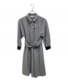 中古・古着通販】CELINE (セリーヌ) フリルシャツワンピース オリーブ