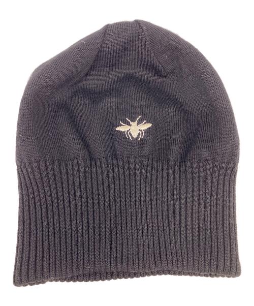 DIOR HOMME（ディオール オム）DIOR HOMME (ディオール オム) ニット帽 ブラックの古着・服飾アイテム