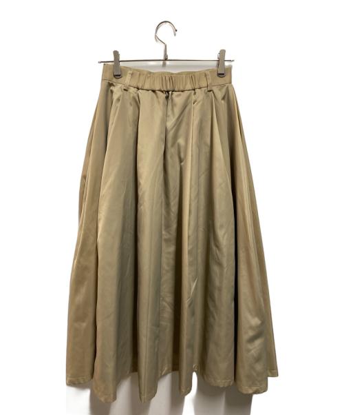 forme（フォルメ）forme (フォルメ) タックフレアスカート ベージュ サイズ:Sの古着・服飾アイテム