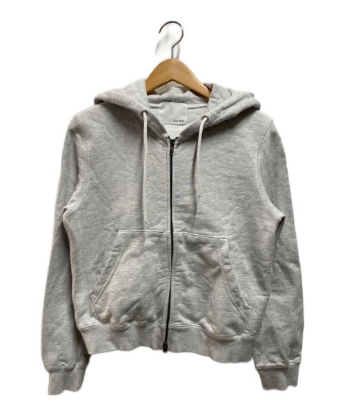 kaiko（カイコー）kaiko (カイコー) DOUBLE ZIP UP PARKA グレー サイズ:Ｓの古着・服飾アイテム