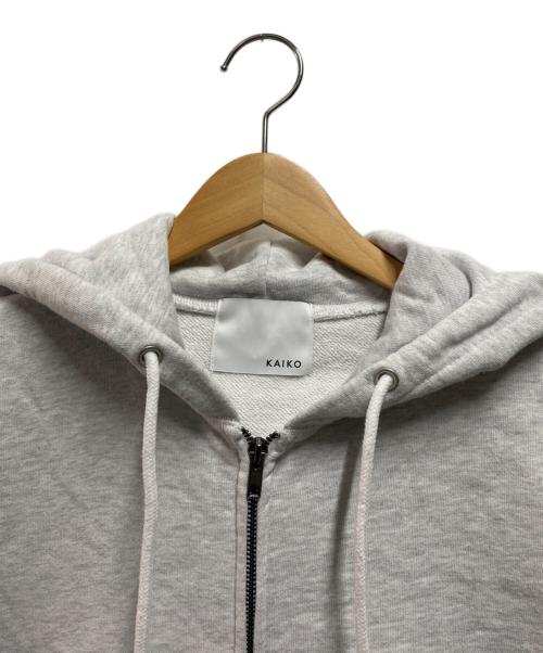 kaiko（カイコー）kaiko (カイコー) DOUBLE ZIP UP PARKA グレー サイズ:Ｓの古着・服飾アイテム