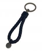 BOTTEGA VENETAボッテガベネタ）の古着「イントレチャートキーリング」｜ブラック