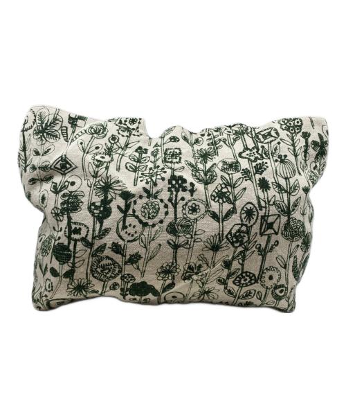 mina perhonen（ミナ ペルホネン）mina perhonen (ミナ ペルホネン) レターオブフラワートート ベージュ×グリーンの古着・服飾アイテム