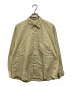 AURALEEオーラリー）の古着「WASHED FINX TWILL BIG SHIRTS  A9AS02TN」｜ベージュ