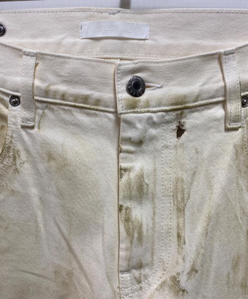 HELMUT LANG（ヘルムートラング）HELMUT LANG (ヘルムートラング) Hand-Painted Low-Rise Jeans ホワイト サイズ:32の古着・服飾アイテム