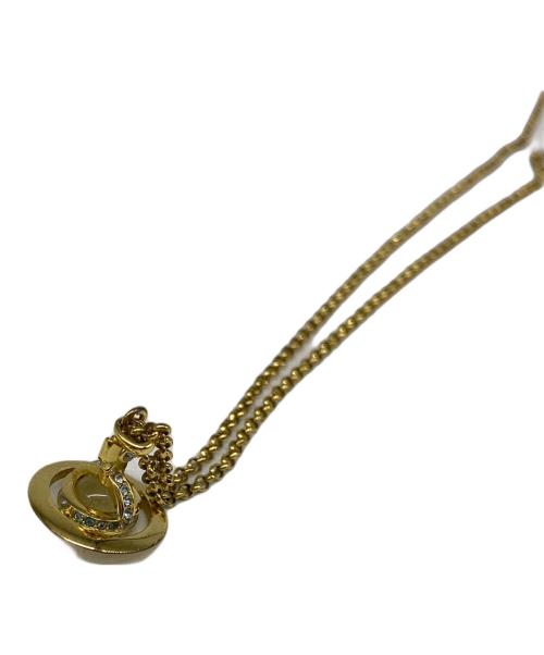 Vivienne Westwood（ヴィヴィアンウエストウッド）Vivienne Westwood (ヴィヴィアンウエストウッド) オーブネックレス ゴールドの古着・服飾アイテム