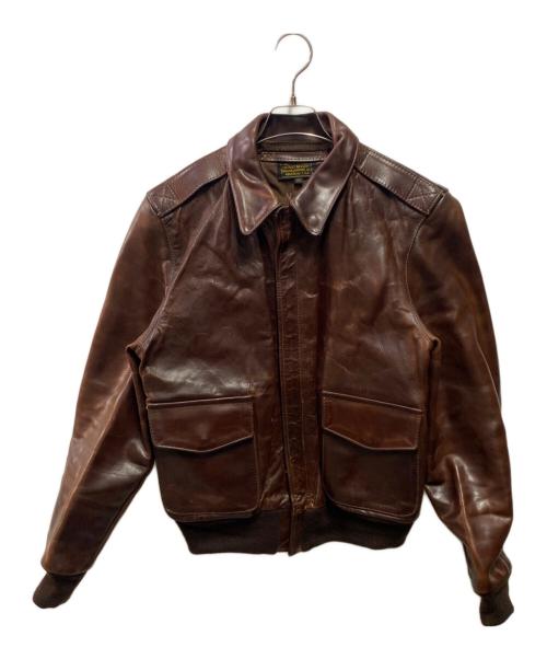 VANSON（バンソン）VANSON (バンソン) A-2フライトジャケット ブラウン サイズ:40の古着・服飾アイテム