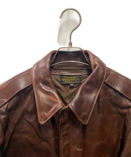 VANSON（バンソン）VANSON (バンソン) A-2フライトジャケット ブラウン サイズ:40の古着・服飾アイテム