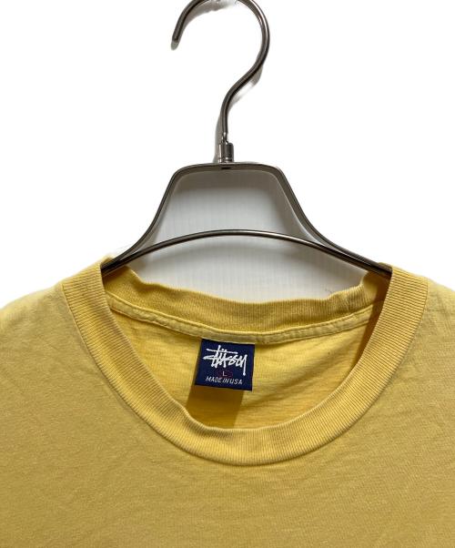 stussy（ステューシー）stussy (ステューシー) 90's 3段プリントTEE イエロー サイズ:Ⅼの古着・服飾アイテム