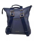 COLE HAANコールハーン）の古着「レザーリュック」｜ネイビー