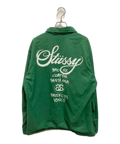 stussy（ステューシー）stussy (ステューシー) コーチジャケット グリーン サイズ:ＸＬの古着・服飾アイテム