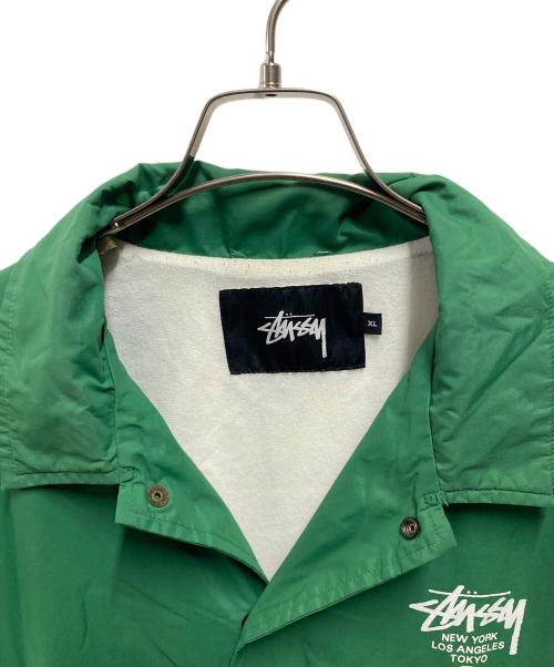 stussy（ステューシー）stussy (ステューシー) コーチジャケット グリーン サイズ:ＸＬの古着・服飾アイテム
