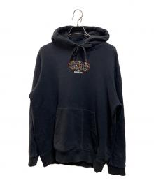 BURBERRY LONDON（バーバリーロンドン）の古着「グローブグラフィック コットンフーディー」｜ブラック