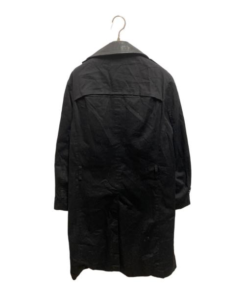 JIMSINN（ジムズイン）JIMSINN (ジムズイン) レザー切替コート ブラック サイズ:Lの古着・服飾アイテム