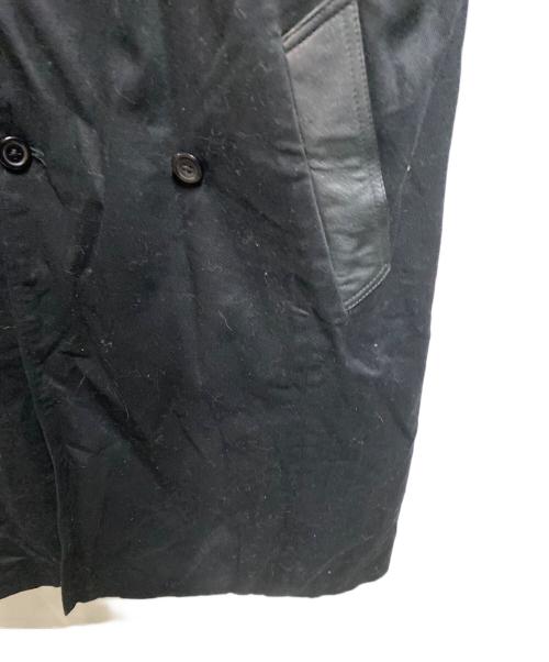 JIMSINN（ジムズイン）JIMSINN (ジムズイン) レザー切替コート ブラック サイズ:Lの古着・服飾アイテム