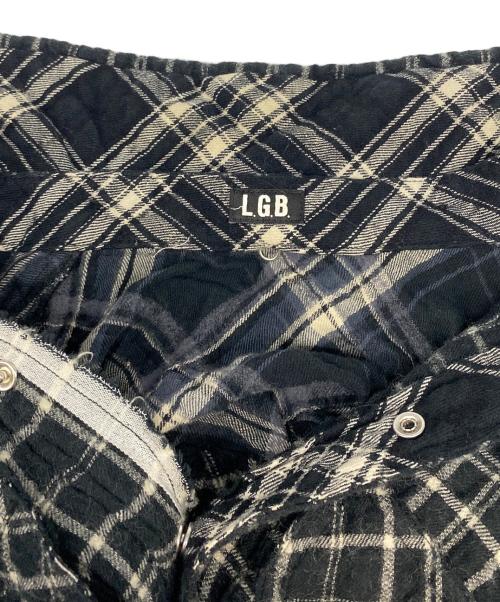 L.G.B（ルグランブルー）L.G.B (ルグランブルー) archive zip design shirt ブラックの古着・服飾アイテム