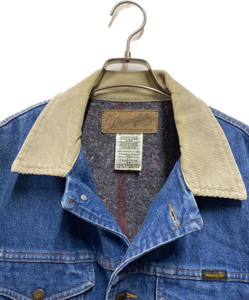 Wrangler（ラングラー）Wrangler (ラングラー) ブランケットデニムジャケット インディゴ サイズ:44の古着・服飾アイテム