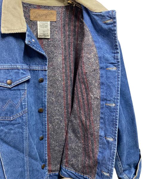 Wrangler（ラングラー）Wrangler (ラングラー) ブランケットデニムジャケット インディゴ サイズ:44の古着・服飾アイテム