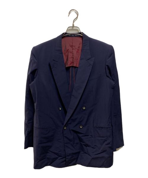 GIVENCHY GENTLEMAN（ジバンシィ ジェントルマン）GIVENCHY GENTLEMAN (ジバンシィ ジェントルマン) 80's ダブルジャケットセットアップ ネイビー サイズ:サイズ詳細参照の古着・服飾アイテム