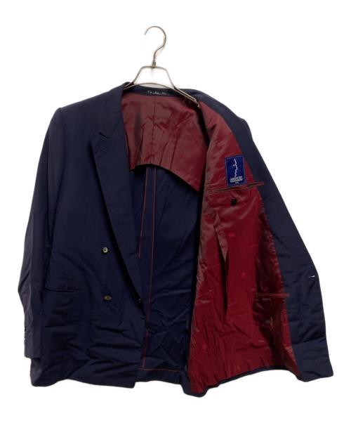 GIVENCHY GENTLEMAN（ジバンシィ ジェントルマン）GIVENCHY GENTLEMAN (ジバンシィ ジェントルマン) 80's ダブルジャケットセットアップ ネイビー サイズ:サイズ詳細参照の古着・服飾アイテム